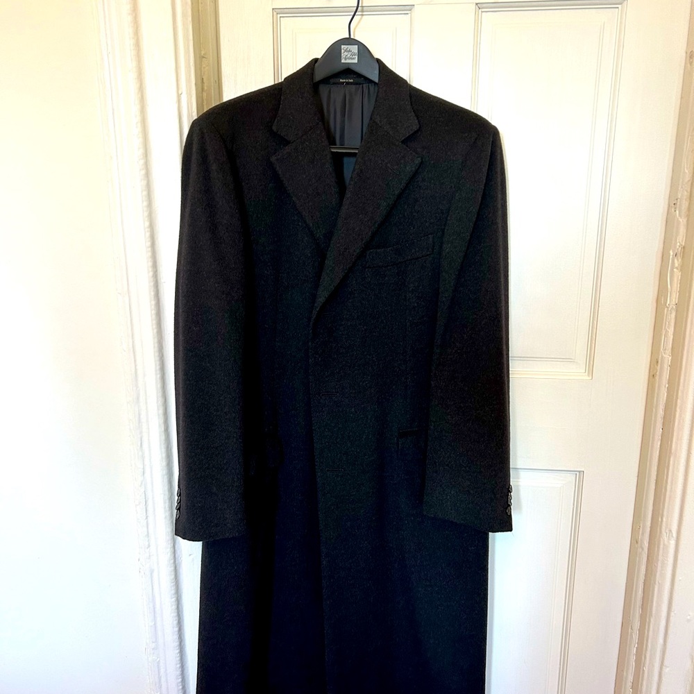 Ermenegildo black cashmere coat